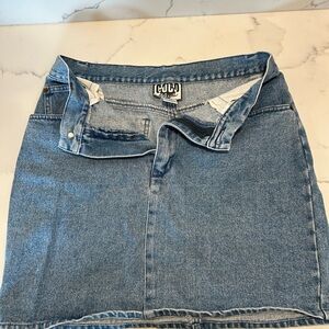 Vintage Y2K Coco Blue Jean Skirt Mini Skirt Size 13 Medium Wash